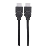 Manhattan HDMI 4K@30Hz Cable with Ethernet, 3m, Suitable for ALL 1080p/HD and majority of 4K uses (check your system 4K specification to be sure), Male to Male, Black, Ultra HD 4k x 2k, Lifetime Warranty, High Speed, Equivalent to HDMM3MHS