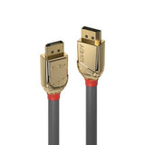 Lindy 0.5m DisplayPort 1.4 Cable, Gold Line