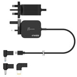 j5create JUP1565DCF3A-FN 67W GaN PD USB-C® Mini Charger with 3 Types of DC Connector - UK