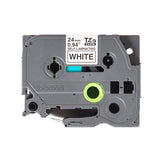 Brother TZE-SL251 DirectLabel black on white self-laminating 24mm x 8m for Brother P-Touch TZ 3.5-24mm/HSE/36mm/6-24mm/6-36mm
