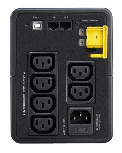 APC Back-UPS, 950VA, Tower, 230V, 6x IEC C13 outlets, AVR