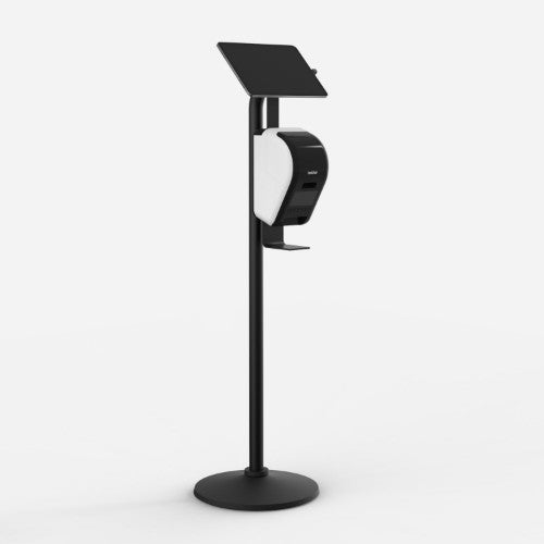 Bouncepad Core Floorstanding + Brother Printer Mount | Black | Compatible with All USB-C Tablets