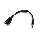 StarTech.com Headset adapter for headsets with separate headphone / microphone plugs - 3.5mm 4 position to 3 position and 2 position 3.5mm M/F