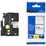 Brother TZE-SE4 DirectLabel black on white Laminat 18mm x 8m for Brother P-Touch TZ 3.5-12mm/18mm/6-18mm/6-24mm/6-36mm