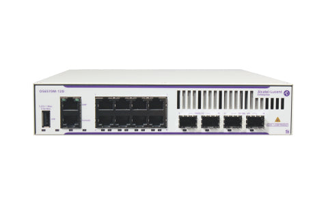 Alcatel-Lucent Enterprise OS6570M-12SWITCHWITHACINPUT UKCORD Light grey, White