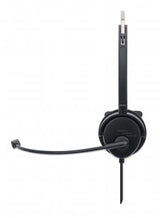 Manhattan Mono On-Ear Headset (USB), Microphone Boom (padded), Retail Box Packaging, Adjustable Headband, In-Line Volume Control, Ear Cushion, USB-A for both sound and mic use, cable 1.5m, Three Year Warranty