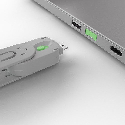 Lindy USB Type A Port Blocker Key, Green