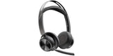 HP Poly Voyager Focus 2 USB-C-C Headset +USB-C/A Adapter