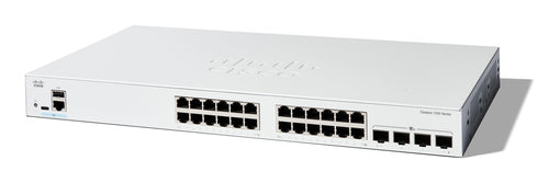 Cisco Catalyst 1200-24T-4X Smart Switch, 24 Port GE, 4x10GE SFP+, Limited Lifetime Protection (C1200-24T-4X)