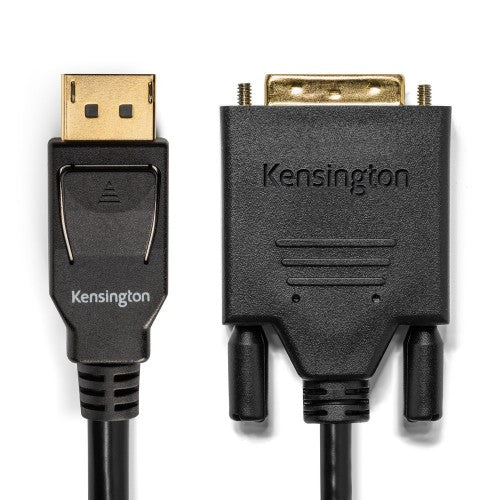 Kensington DisplayPort 1.1 (M) to DVI-D (M) passive unidirectional cable, 1.8m (6ft)
