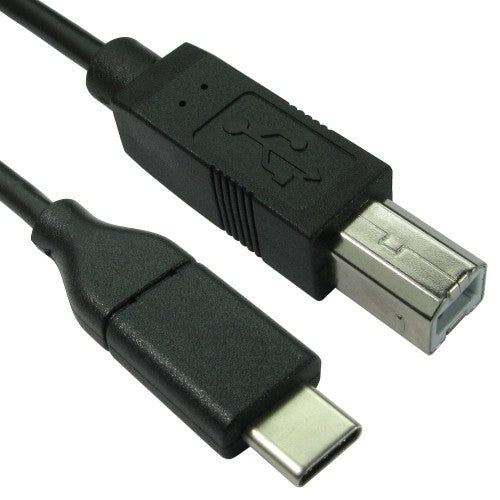 Cables Direct USB3C-872 USB cable USB 2.0 2 m USB C USB B Black
