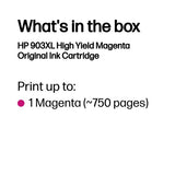 HP T6M07AE/903XL Ink cartridge magenta high-capacity, 750 pages 8.5ml for HP OfficeJet Pro 6860/6950