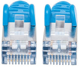 Intellinet Network Patch Cable, Cat6A, 1m, Blue, Copper, S/FTP, LSOH / LSZH, PVC, RJ45, Gold Plated Contacts, Snagless, Booted, Lifetime Warranty