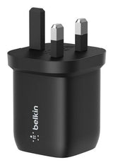 Belkin ENA007MYBK mobile device charger Laptop, Portable gaming console, Smartphone, Tablet Black AC Fast charging Indoor