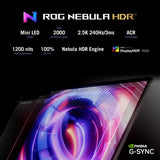 ASUS ROG Strix SCAR 18 G835LX-SA009W Intel Core Ultra 9 275HX Laptop 45.7 cm (18") WQXGA 64 GB DDR5-SDRAM 2 TB SSD NVIDIA GeForce RTX 5090 Wi-Fi 7 (802.11be) Windows 11 Home Black