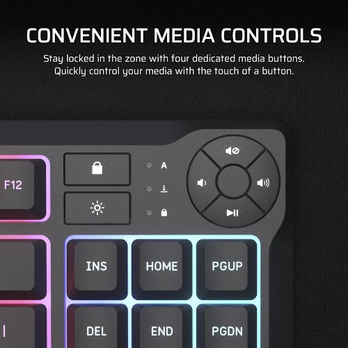 Corsair K55 CORE TKL RGB keyboard Gaming USB QWERTY UK English Black