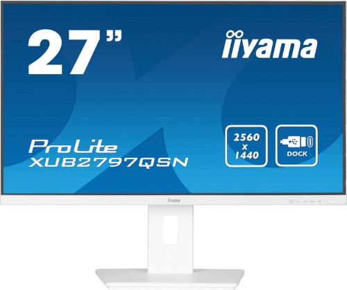 iiyama G-MASTER XUB2797QSN-W2 computer monitor 68.6 cm (27") 2560 x 1440 pixels Quad HD LED White