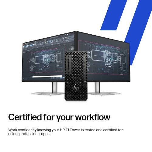 HP Z1 Tower G1i Intel Core Ultra 9 285 32 GB DDR5-SDRAM 1 TB SSD Windows 11 Pro Workstation AI Workstation, AI PC Black