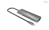 i-tec USB-C Metal Nano Docking Station 4K HDMI LAN with Power Delivery 100W + Universal Charger 100W