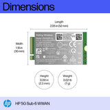 HP 5G Sub-6 WWAN interface cards/adapter Internal