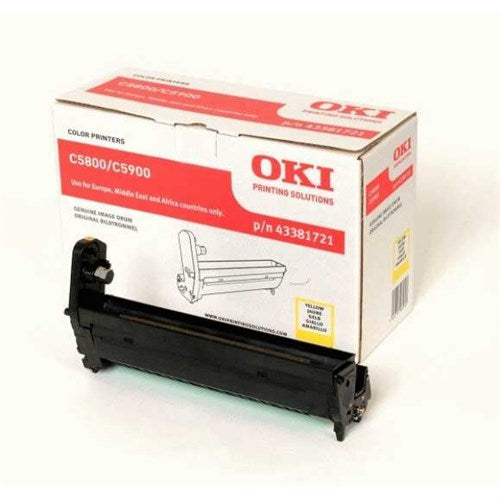 OKI 43381721 Drum kit yellow, 20K pages for OKI C 5800