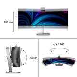Philips 49B2U6903CH/00 computer monitor 124 cm (48.8") 5120 x 1440 pixels Dual QHD LCD Grey