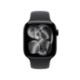 Apple Watch Series 11 GPS 42mm Jet Black Aluminium Case with Black Sport Band - M/L