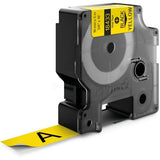 Dymo 18433/S0718470 Ribbon Vinyl black on yellow 19mm x 5,5m for Dymo Rhino 6-19mm/24mm