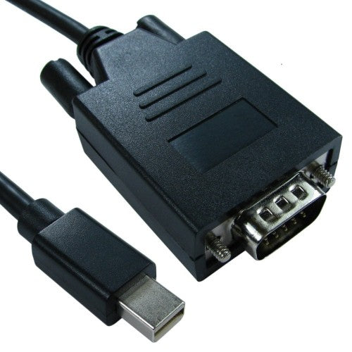 Cables Direct Mini DP/VGA 2m Mini DisplayPort VGA (D-Sub) Black