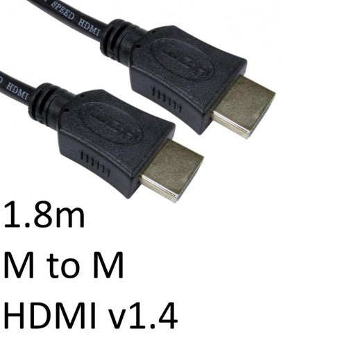 Cables Direct 77HDMI-018 HDMI cable 1.8 m HDMI Type A (Standard) Black