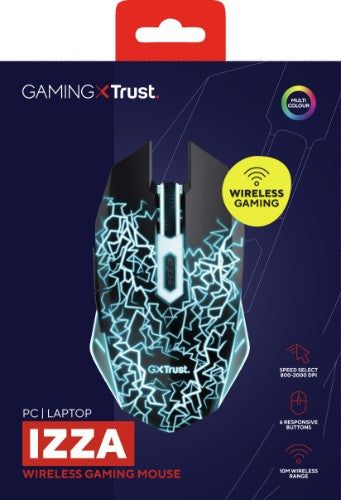 Trust GXT 107 Izza mouse Gaming Ambidextrous RF Wireless Optical 2000 DPI