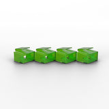 Lindy 10 x RJ-45 Port Blockers with Key, Green