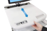 Ergotron StyleView EMR Cart with LCD Pivot, LiFe Powered, EU Aluminium, Grey, White Flat panel Multimedia cart