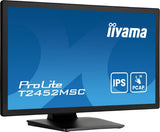 iiyama ProLite 23.8” PCAP 10pt touchscreen monitor featuring IPS panel technology, Edge-to-Edge glass design and anti Anti Glare coating