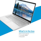 HP 17-cp2003na AMD Ryzen™ 5 7520U Laptop 43.9 cm (17.3") Full HD 8 GB LPDDR5-SDRAM 512 GB SSD Wi-Fi 5 (802.11ac) Windows 11 Home Silver