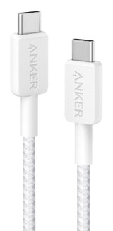 Anker Braided USB-C to USB-C Charging Cable 0.9 m, White