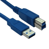Cables Direct USB3-801BL USB cable USB 3.2 Gen 1 (3.1 Gen 1) 1 m USB A USB B Blue