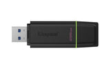 Kingston Technology DataTraveler 256GB Portable USB 3.2 Gen 1 Exodia Black/Green