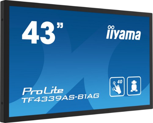 iiyama TF4339AS-B1AG computer monitor 108 cm (42.5") 3840 x 2160 pixels 4K Ultra HD LED Touchscreen Black