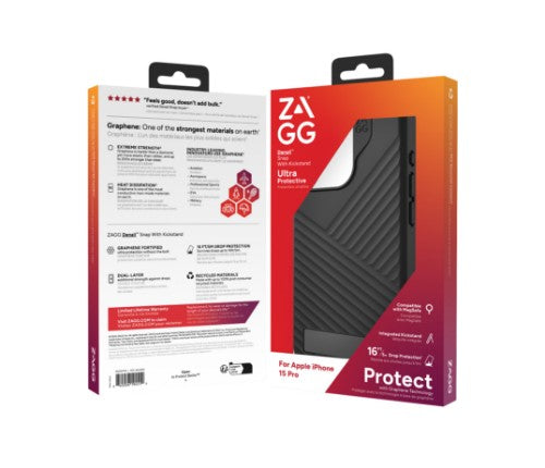ZAGG Cases Denali Snap KS Apple iPhone 15 Pro Black EN/FR
