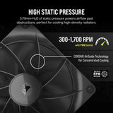 Corsair iCUE LINK RX140 Computer case Fan 14 cm Black 2 pc(s)