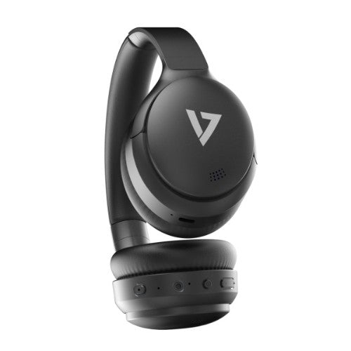 V7 HB800ANC headphones/headset Wireless Head-band Calls/Music USB Type-C Bluetooth Black
