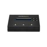 StarTech.com Standalone 1 to 2 USB Thumb Drive Duplicator and Eraser, Multiple USB Flash Drive Copier, System and File and Whole-Drive Copy at 1.5 GB/min, Single and 3-Pass Erase, LCD Display - TAA