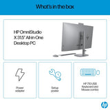 HP OmniStudio X 32-c0002na Intel Core Ultra 7 155H 80 cm (31.5") 3840 x 2160 pixels All-in-One PC 16 GB DDR5-SDRAM 1 TB SSD Windows 11 Home Wi-Fi 7 (802.11be) AI PC Silver