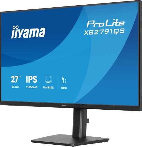 iiyama ProLite XB2791QS-B1 computer monitor 68.6 cm (27") 2560 x 1440 pixels Quad HD LED Black