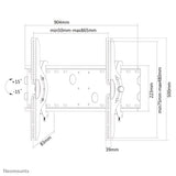 Neomounts PLASMA-W200BLACK TV mount wall 37-85" - tiltable