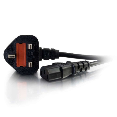 C2G 2m 16 AWG UK Power Cord (IEC320C13 to BS 1363)