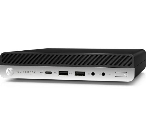 T1A HP EliteDesk 800 G4 Refurbished Intel® Core™ i5 i5-8500T 8 GB DDR4-SDRAM 256 GB SSD Windows 11 Pro Mini PC Black, Silver