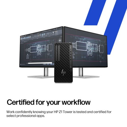 HP Z1 Tower G1i Intel Core Ultra 9 285 32 GB DDR5-SDRAM 1 TB SSD Windows 11 Pro Workstation AI Workstation, AI PC Black