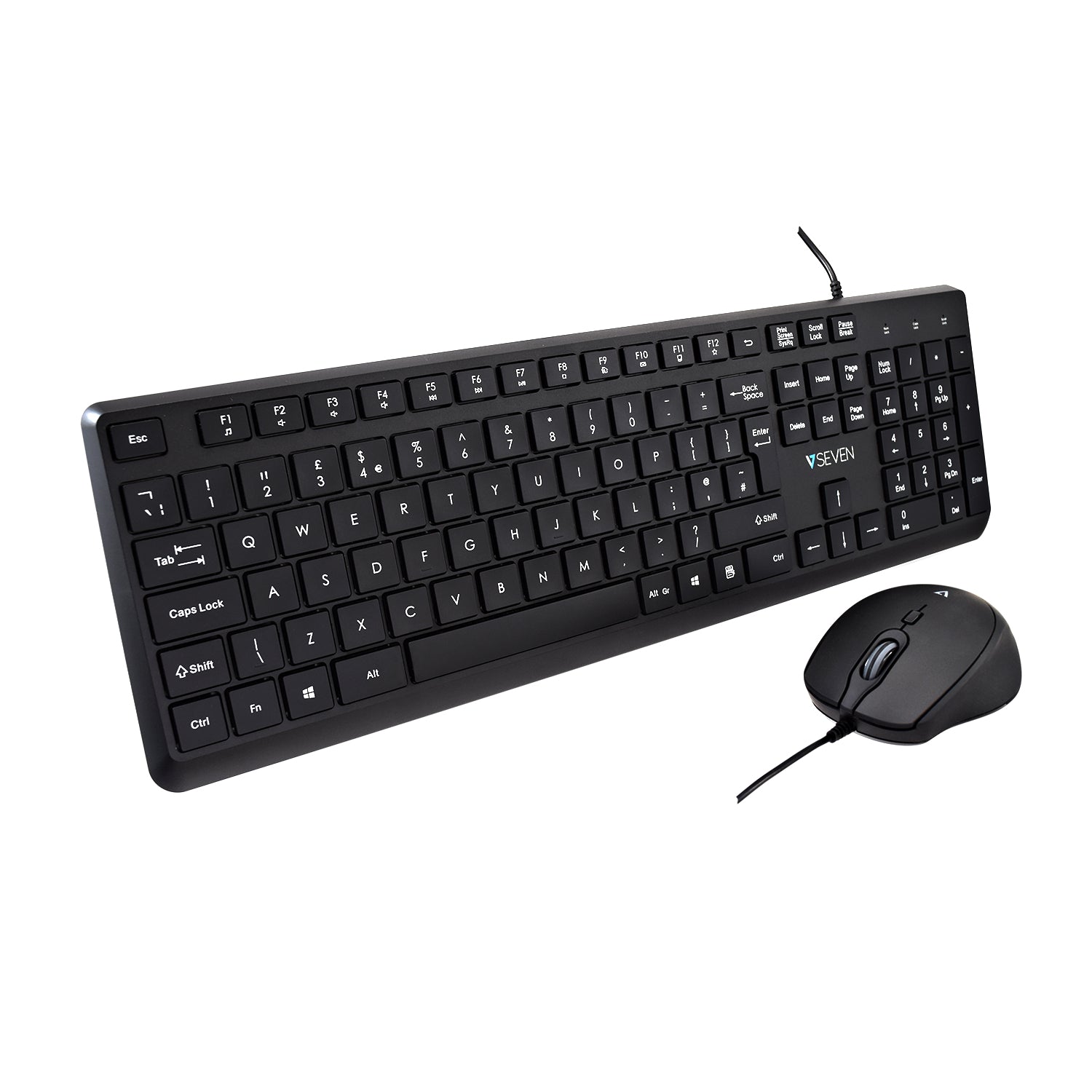 V7 CKU350UK USB Keyboard and Mouse Combo - UK Layout  - Data Input Devices - V7